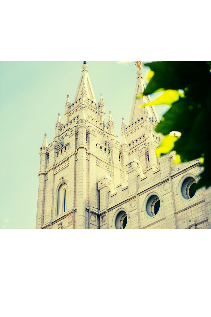 Spires of the Mormon Temple in Salt Lake City, Utah
